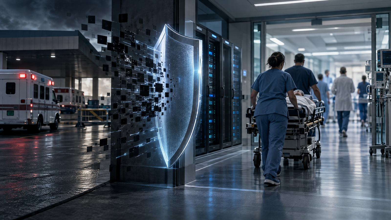 Editorial illustration for Patient care resumes after cyberattack disrupts New Mexico health system